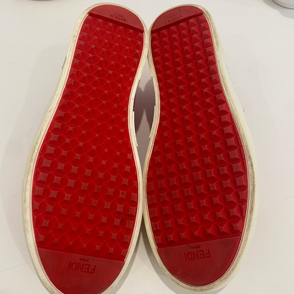 Fendi monster motif leather loafer sneakers - Picture 6 of 16